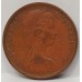AUSTRALIA 1967 . ONE 1 CENT COIN . ERROR . SPLIT PLANCHET